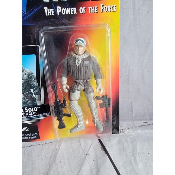 kenner Star Wars Power Of The Force Han Solo In Hoth Gear Action Figure New READ - Picture 4 of 6